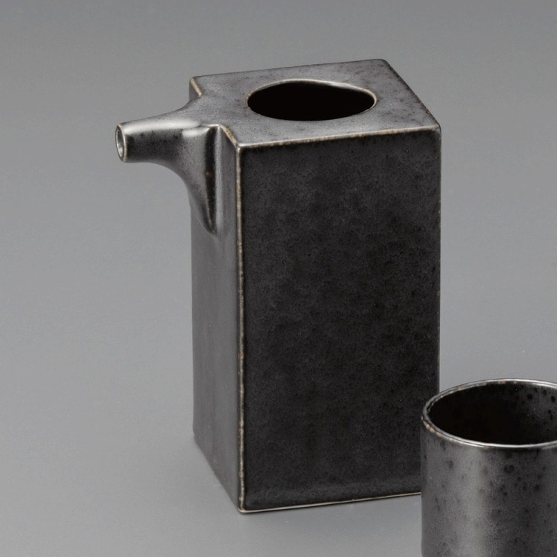 金正陶器 漆黒角冷酒器 1個(ご注文単位1個)【直送品】