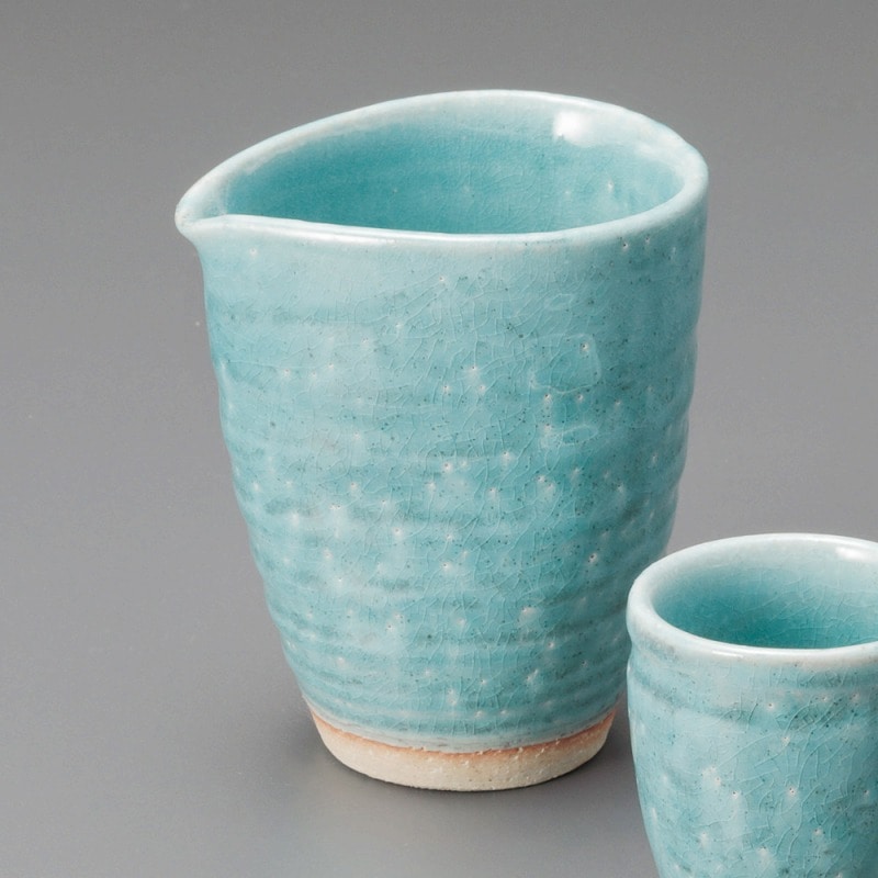 金正陶器 粉引ブルー酒器(小) 1個(ご注文単位1個)【直送品】