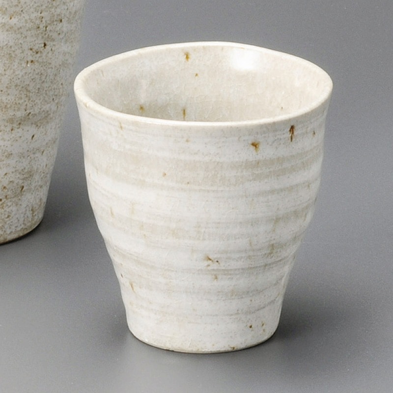 金正陶器 白刷毛冷酒盃 1個(ご注文単位1個)【直送品】
