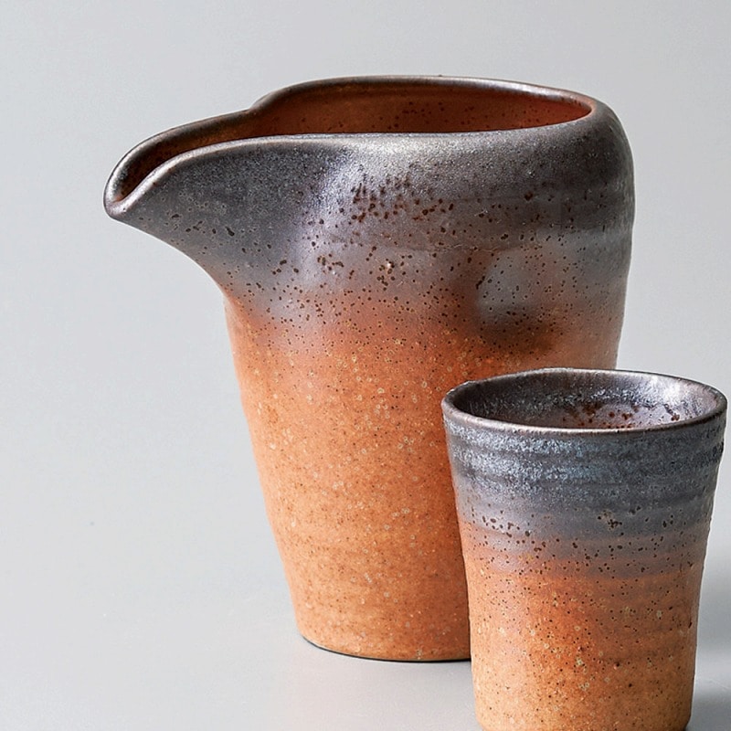 金正陶器 伊賀錆冷酒器(小) 1個(ご注文単位1個)【直送品】