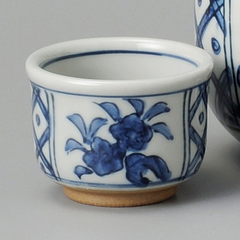 金正陶器 古染花鳥ぐい呑 1個(ご注文単位1個)【直送品】