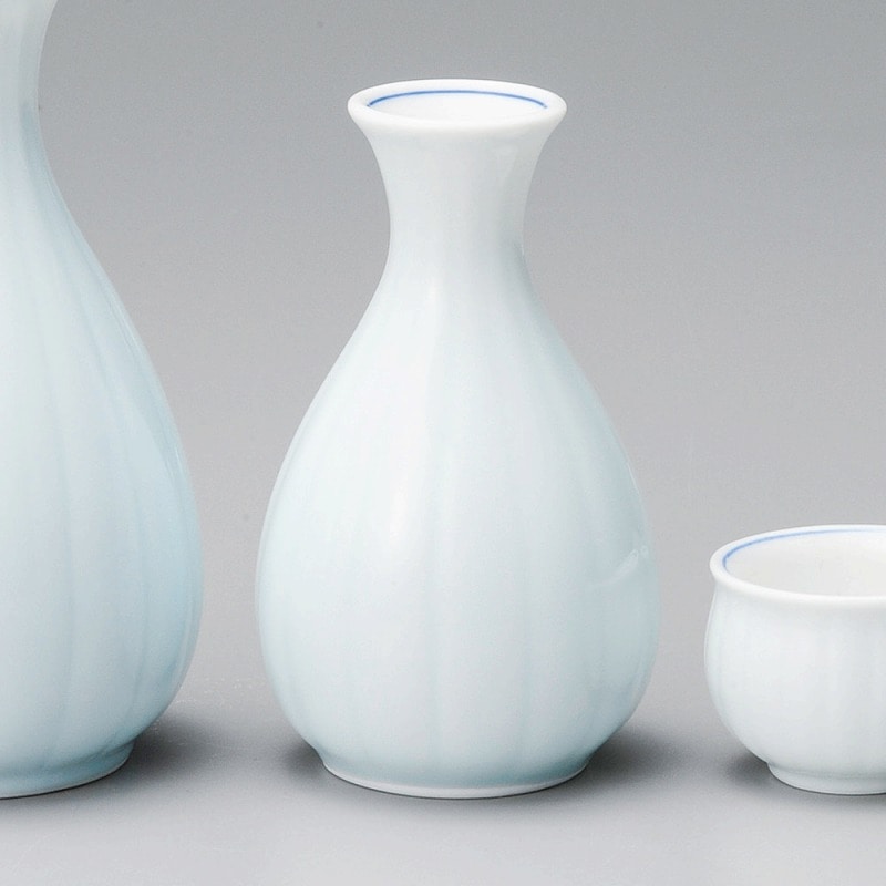 金正陶器 青磁菊割1号徳利 1個(ご注文単位1個)【直送品】