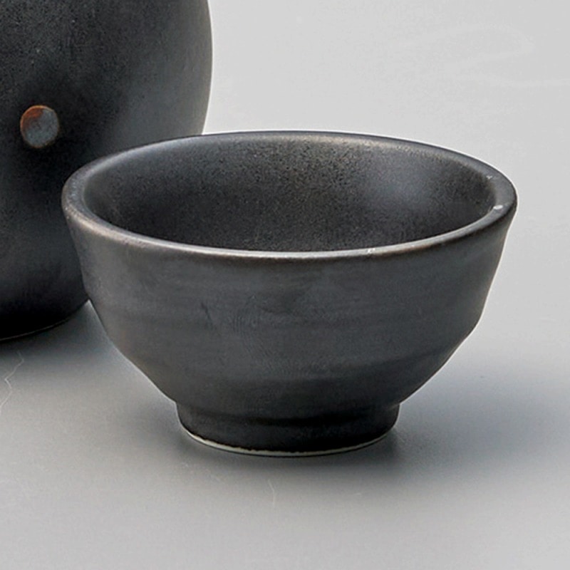 金正陶器 うさぎ 黒盃 1個（ご注文単位1個）【直送品】