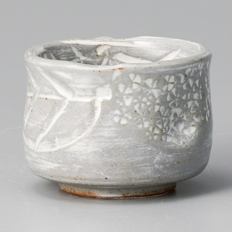 金正陶器 三島あじさいぐい呑(手造り) 1個(ご注文単位1個)【直送品】