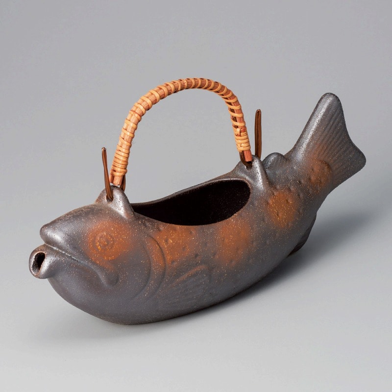 金正陶器 備前風イワナ骨酒(小) 1個(ご注文単位1個)【直送品】