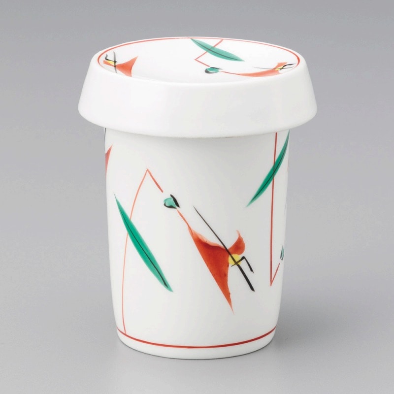 金正陶器 赤絵つゆ草ひれ酒 1個(ご注文単位1個)【直送品】