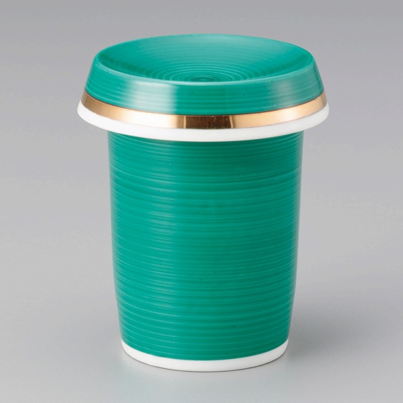 金正陶器 グリーン巻ひれ酒 1個(ご注文単位1個)【直送品】
