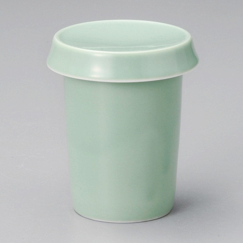 金正陶器 天竜青磁ひれ酒(蓋)※蓋のみ 1個(ご注文単位1個)【直送品】