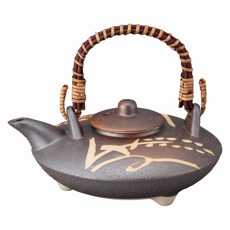 金正陶器 黒備前麦絵ジョカ 1個(ご注文単位1個)【直送品】