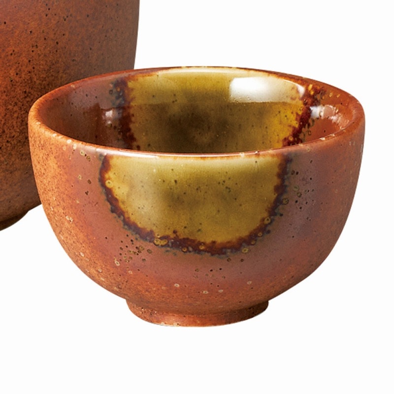 金正陶器 織部信楽大丸盃 1個(ご注文単位1個)【直送品】