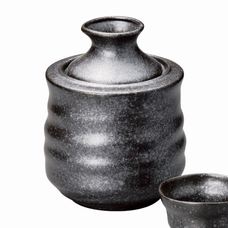 金正陶器 銀黒酒燗器 大 1個(ご注文単位1個)【直送品】