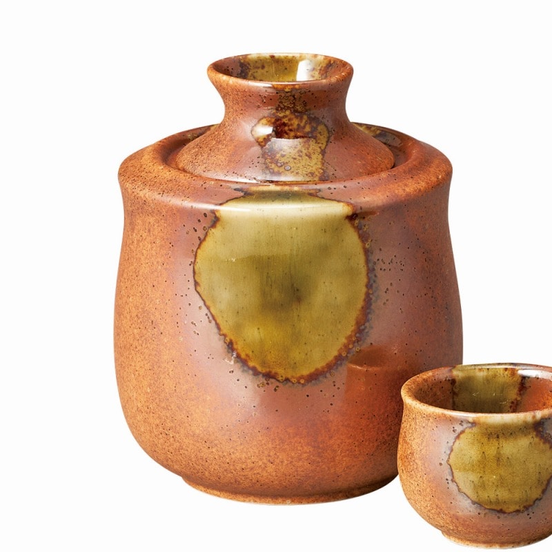 金正陶器 織部信楽酒温器(小)直火不可 1個(ご注文単位1個)【直送品】