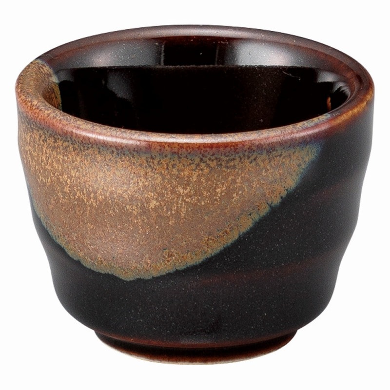 金正陶器 天目塗分け盃 1個(ご注文単位1個)【直送品】