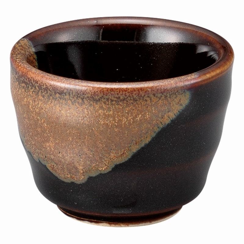 金正陶器 天目塗分け盃 1個(ご注文単位1個)【直送品】