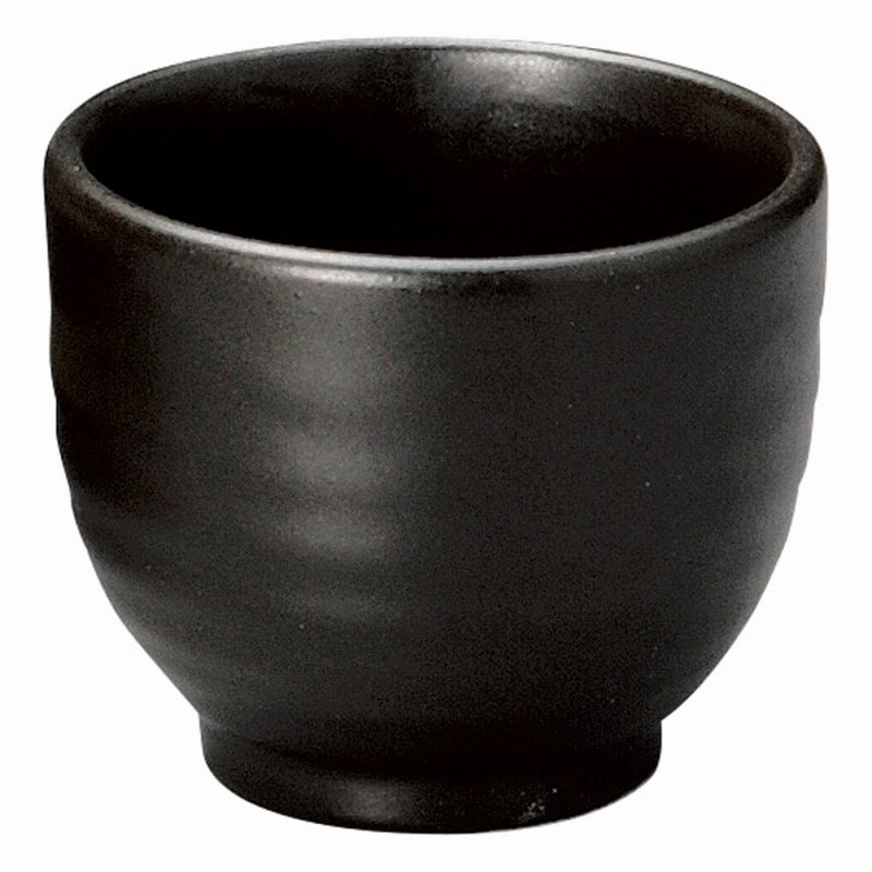 金正陶器 黒マット釉盃 1個(ご注文単位1個)【直送品】
