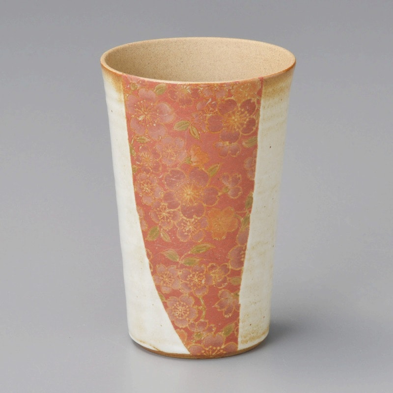 金正陶器 花柄美増し(白)ビアチューハイ 1個(ご注文単位1個)【直送品】