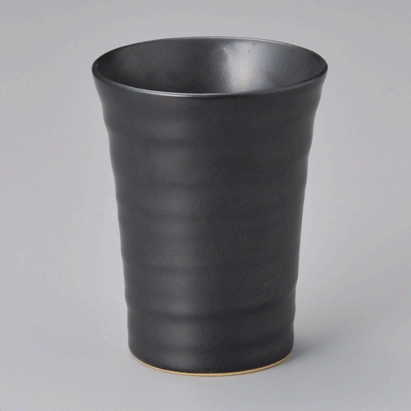 金正陶器 黒マットフリーカップ 1個(ご注文単位1個)【直送品】