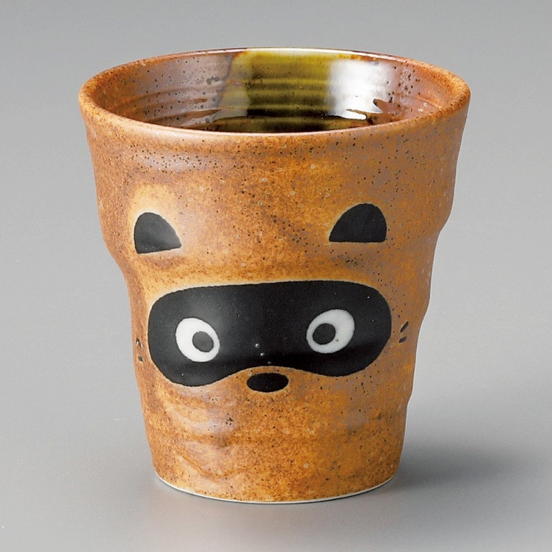 金正陶器 信楽たぬきフリーカップ(大) 1個(ご注文単位1個)【直送品】