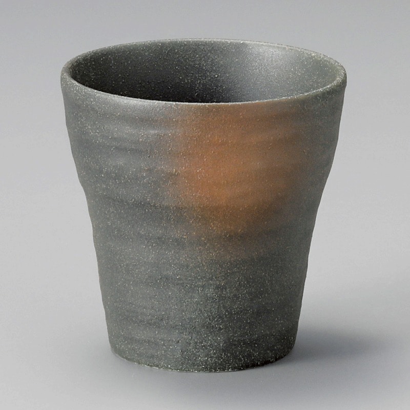 金正陶器 黒伊賀焼酎カップ(小) 1個(ご注文単位1個)【直送品】