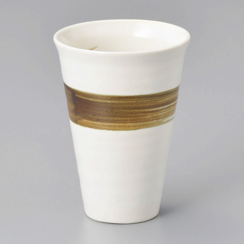 金正陶器 白錆ハケフリーカップ 1個(ご注文単位1個)【直送品】