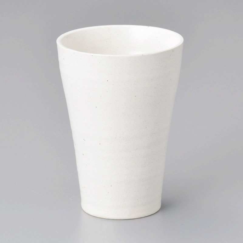 金正陶器 白備前太いタンブラー 1個(ご注文単位1個)【直送品】