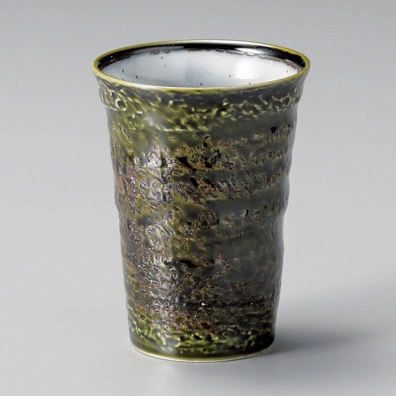 金正陶器 織部刷毛目フリーカップ 1個(ご注文単位1個)【直送品】