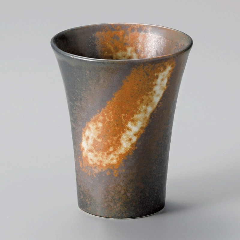 金正陶器 いぶし備前フリーカップ 1個(ご注文単位1個)【直送品】