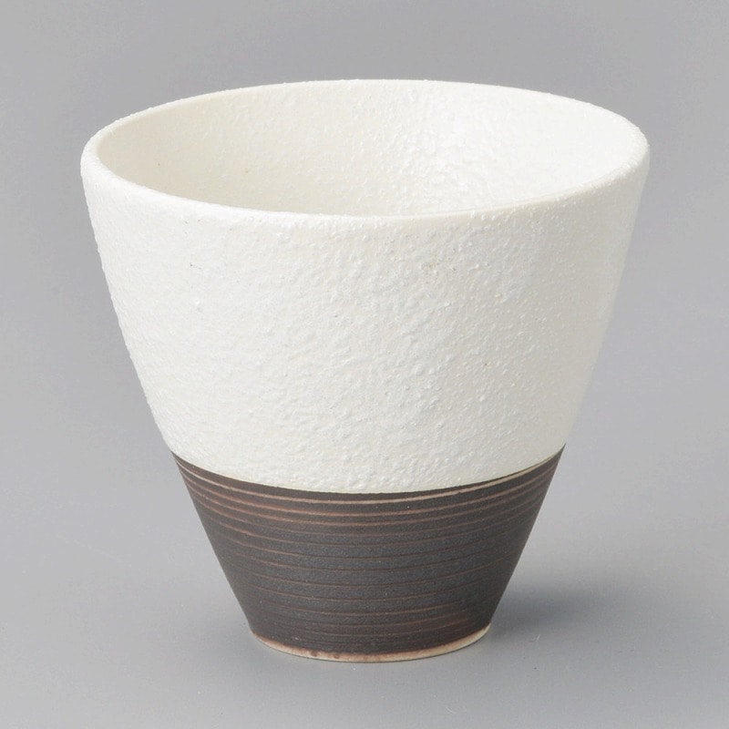 金正陶器 クニエ荒白焼酎カップ 1個(ご注文単位1個)【直送品】