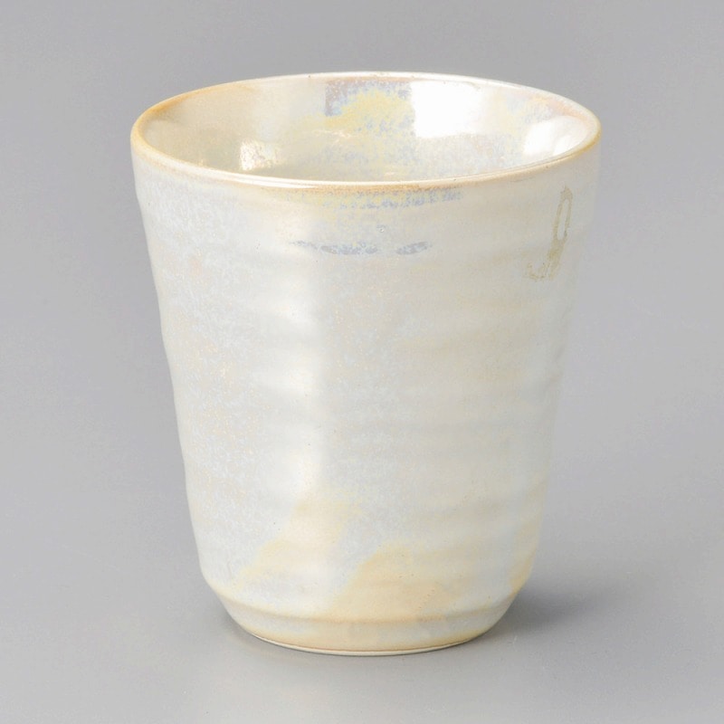 金正陶器 虹彩白フリーカップ 1個(ご注文単位1個)【直送品】