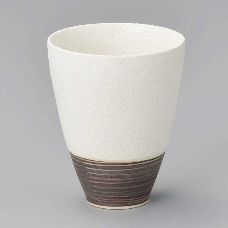金正陶器 クニエ荒白フリーカップ 1個(ご注文単位1個)【直送品】