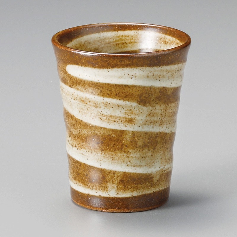 金正陶器 益子白刷毛フリーカップ 1個(ご注文単位1個)【直送品】