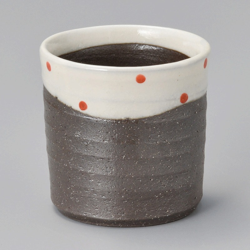 金正陶器 雪化粧赤水玉ﾛｯｸｸﾞﾗｽ 1個（ご注文単位1個）【直送品】