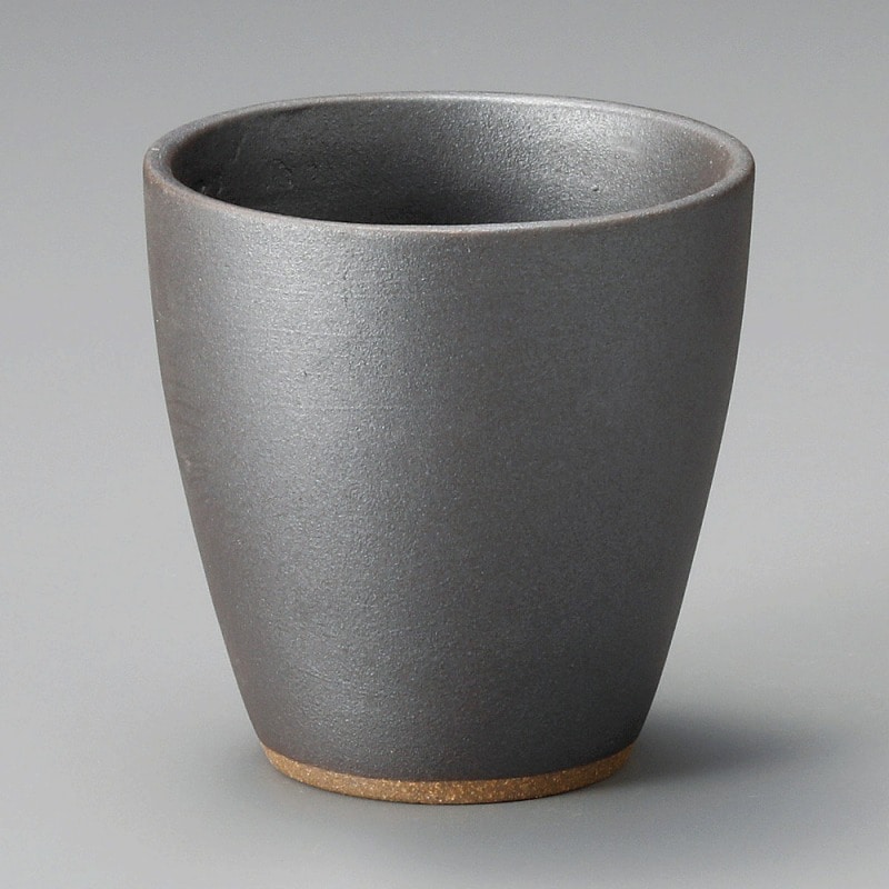 金正陶器 鉄黒丸型ロックカップ 1個(ご注文単位1個)【直送品】