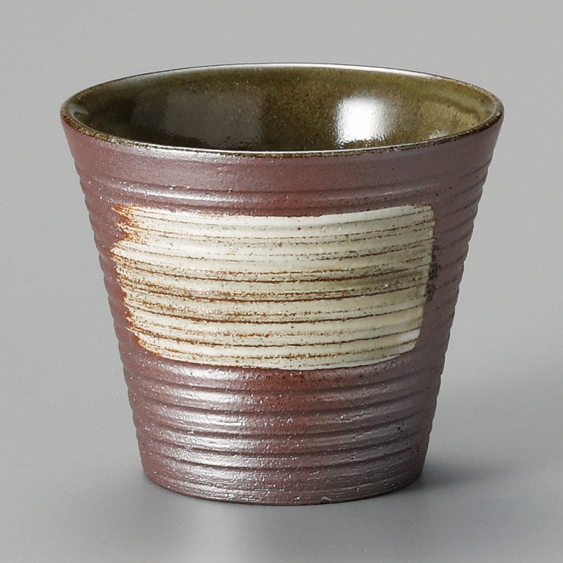金正陶器 白刷毛目カップ 1個(ご注文単位1個)【直送品】