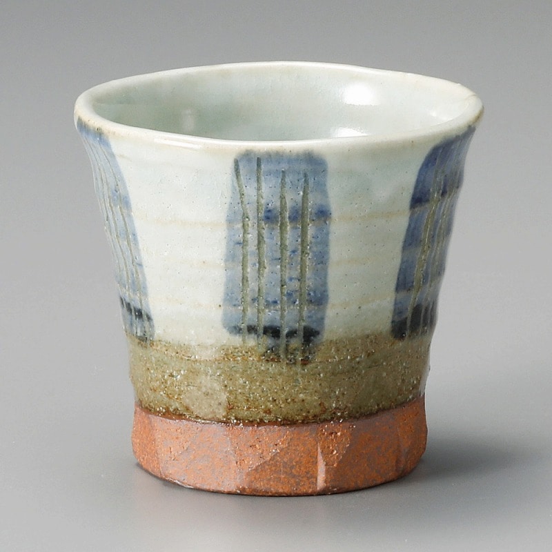 金正陶器 彫太十草面取カップ 1個(ご注文単位1個)【直送品】