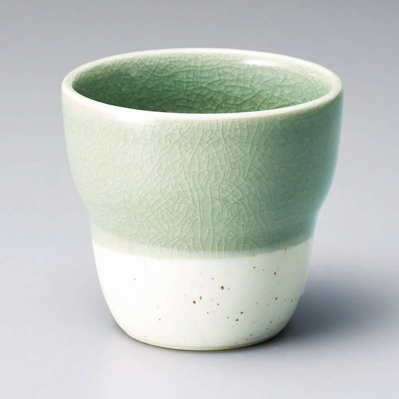 金正陶器 粉引青磁貫入タンブラー 1個(ご注文単位1個)【直送品】