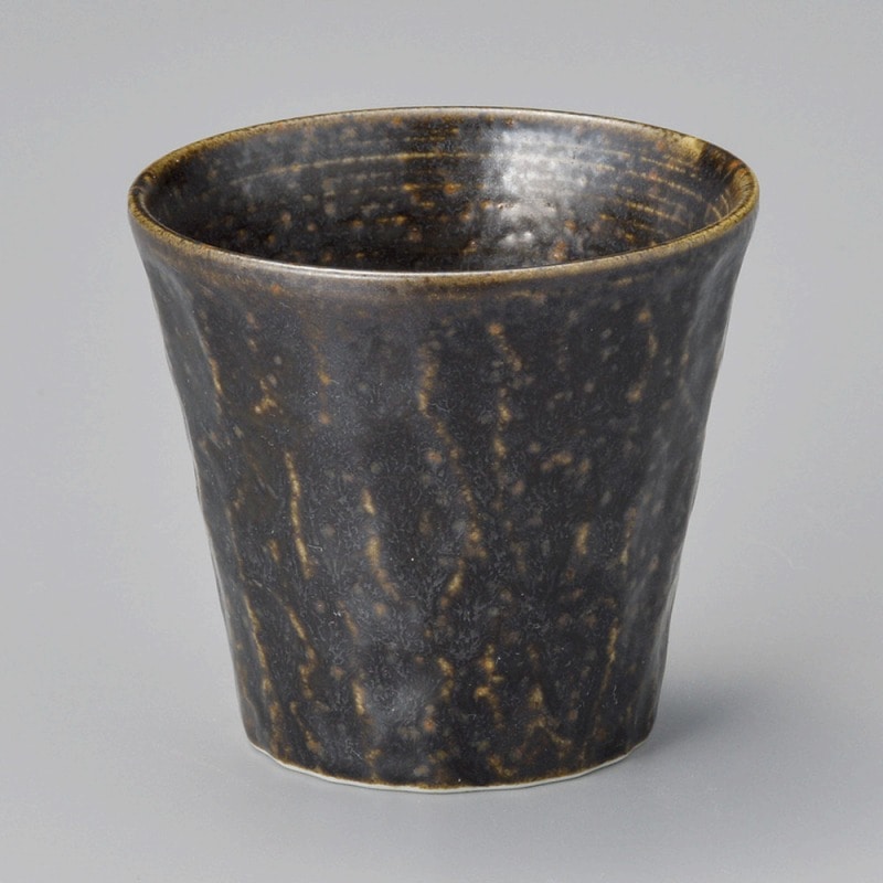 金正陶器 黒伊良保焼酎カップ 1個(ご注文単位1個)【直送品】