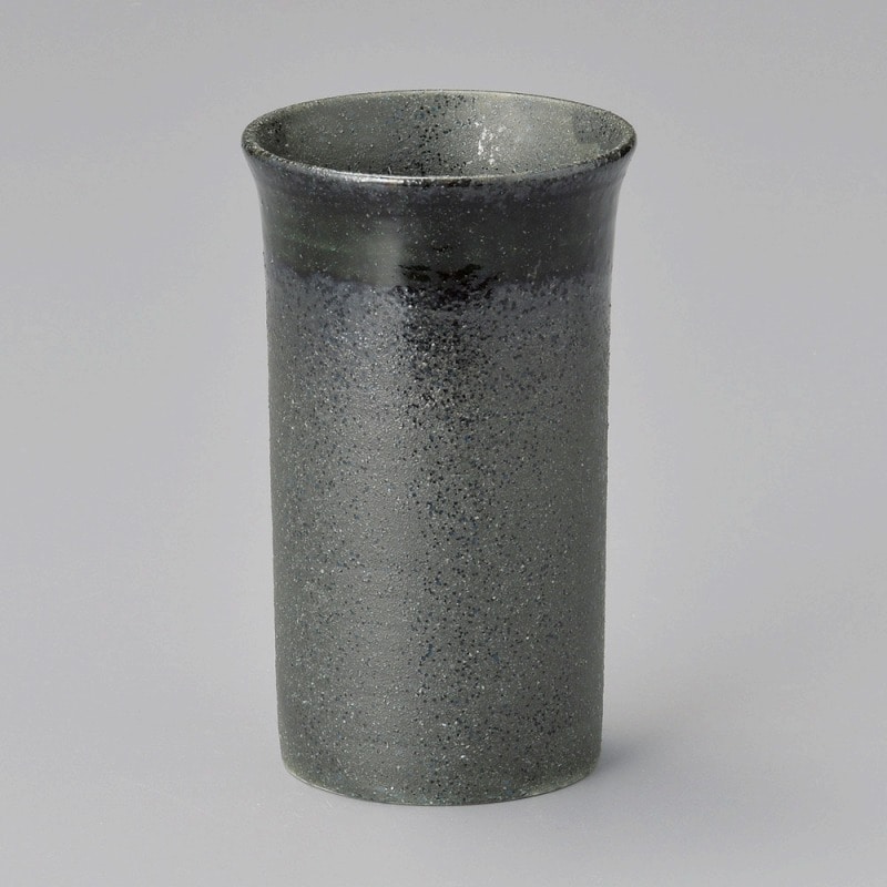 金正陶器 黒伊賀織部掛けタンブラー 1個(ご注文単位1個)【直送品】