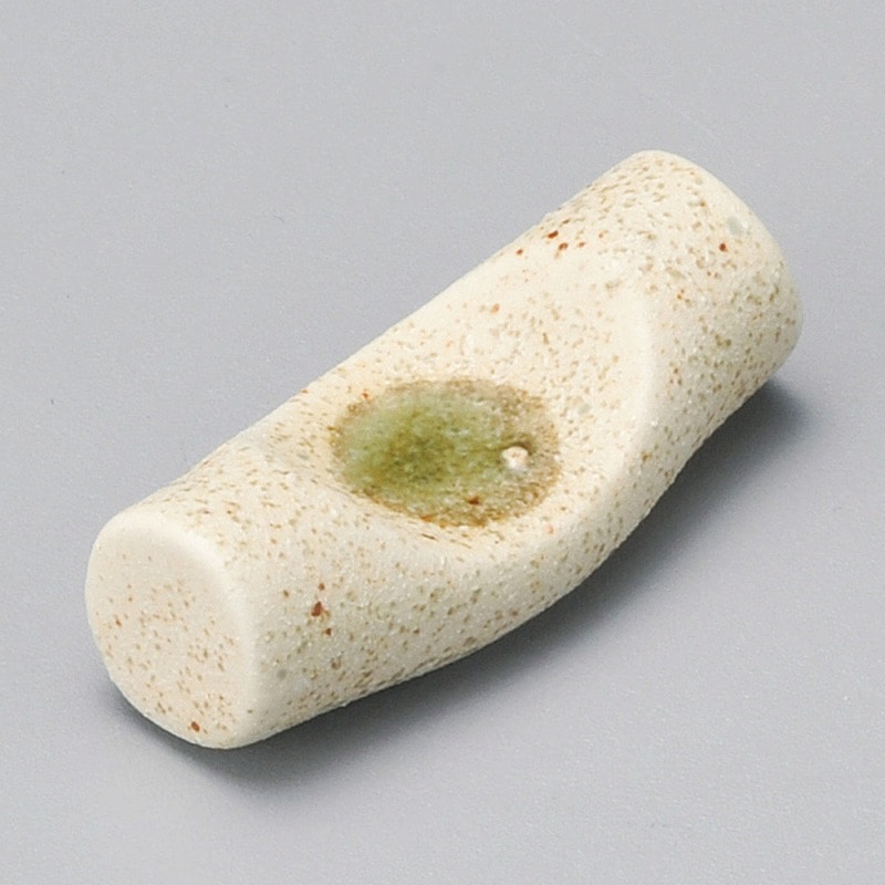 金正陶器 砂目緑ペコ箸置 1個(ご注文単位1個)【直送品】