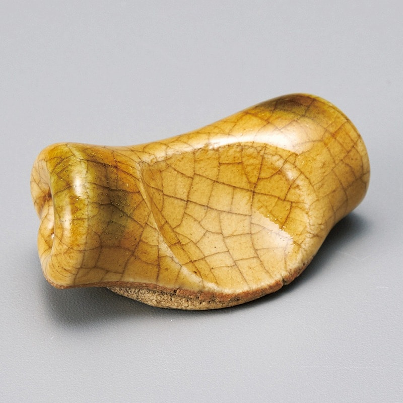 金正陶器 黄瀬戸箸置 1個(ご注文単位1個)【直送品】