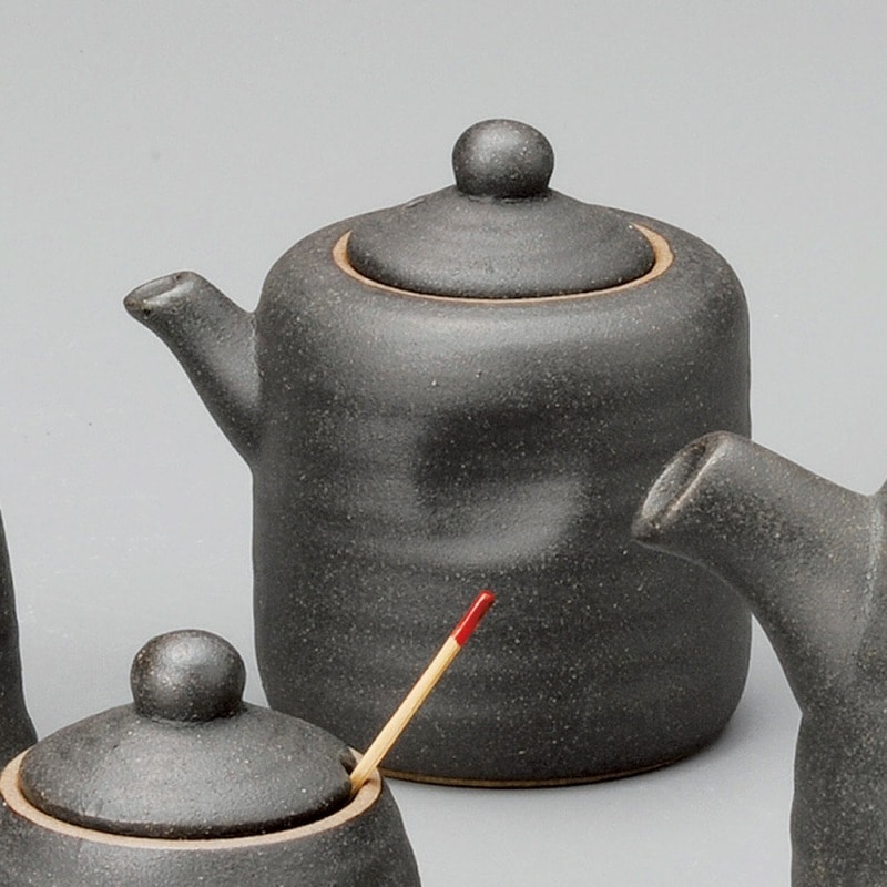 金正陶器 黒備前汁次(小) 1個(ご注文単位1個)【直送品】