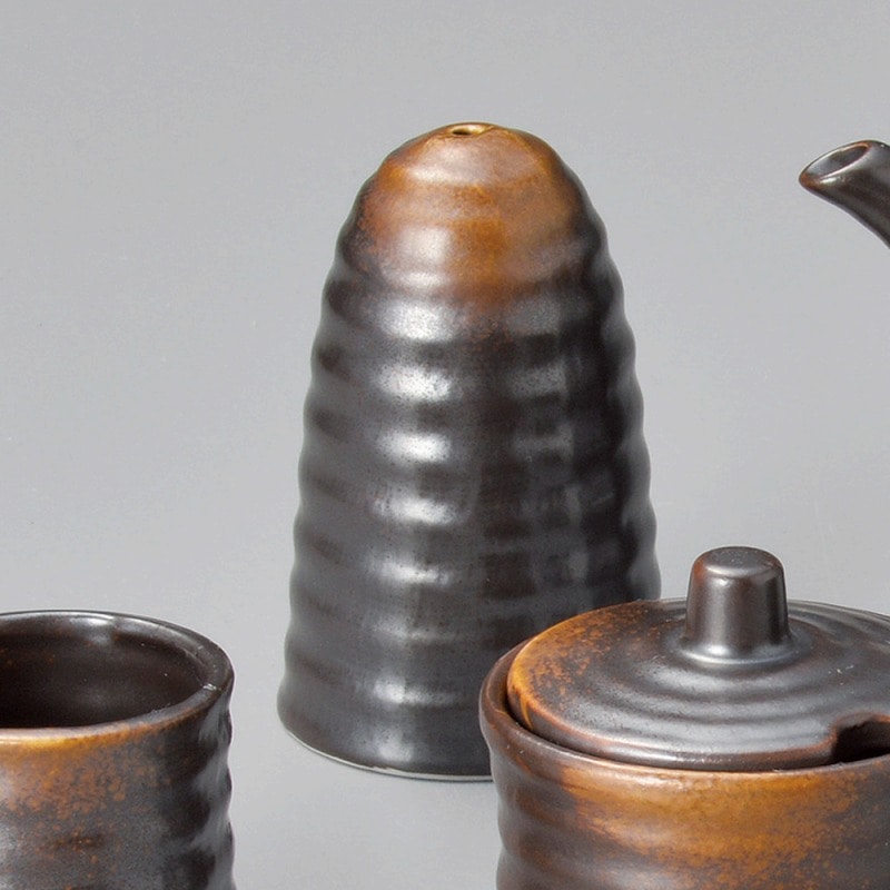 金正陶器 焼締塩入 1個（ご注文単位1個）【直送品】