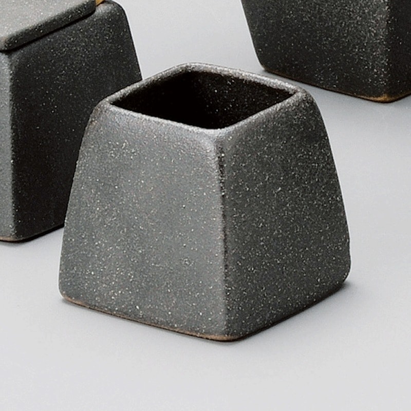 金正陶器 黒備前角楊枝入 1個(ご注文単位1個)【直送品】