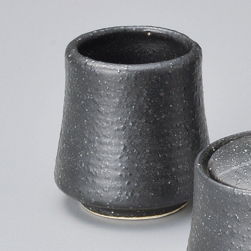 金正陶器 黒唐津楊枝入 1個(ご注文単位1個)【直送品】