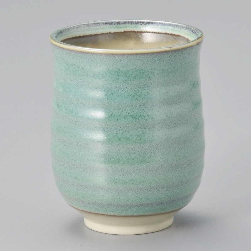 金正陶器 ヒスイ均窯湯呑(大) 1個(ご注文単位1個)【直送品】