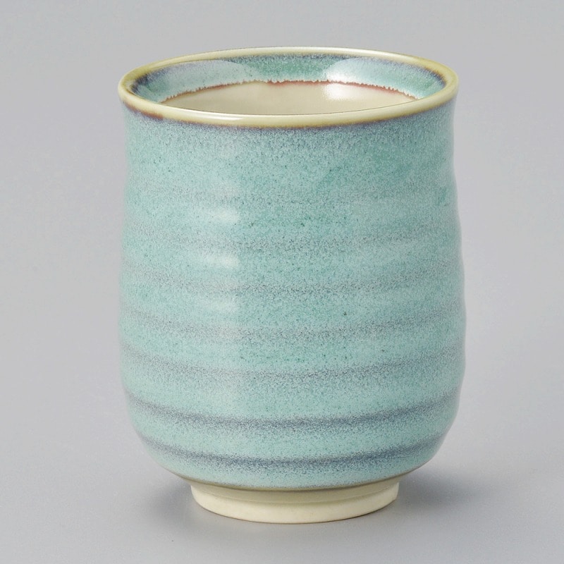 金正陶器 ヒスイ均窯湯呑(中) 1個(ご注文単位1個)【直送品】