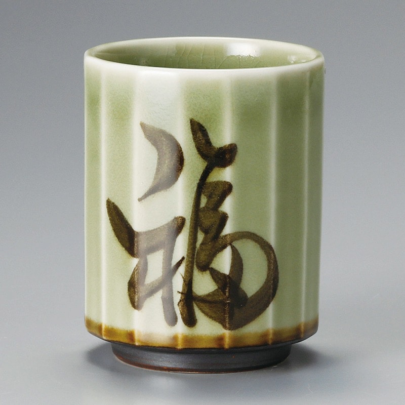 金正陶器 内外ビードロ16角ゆのみ 1個(ご注文単位1個)【直送品】