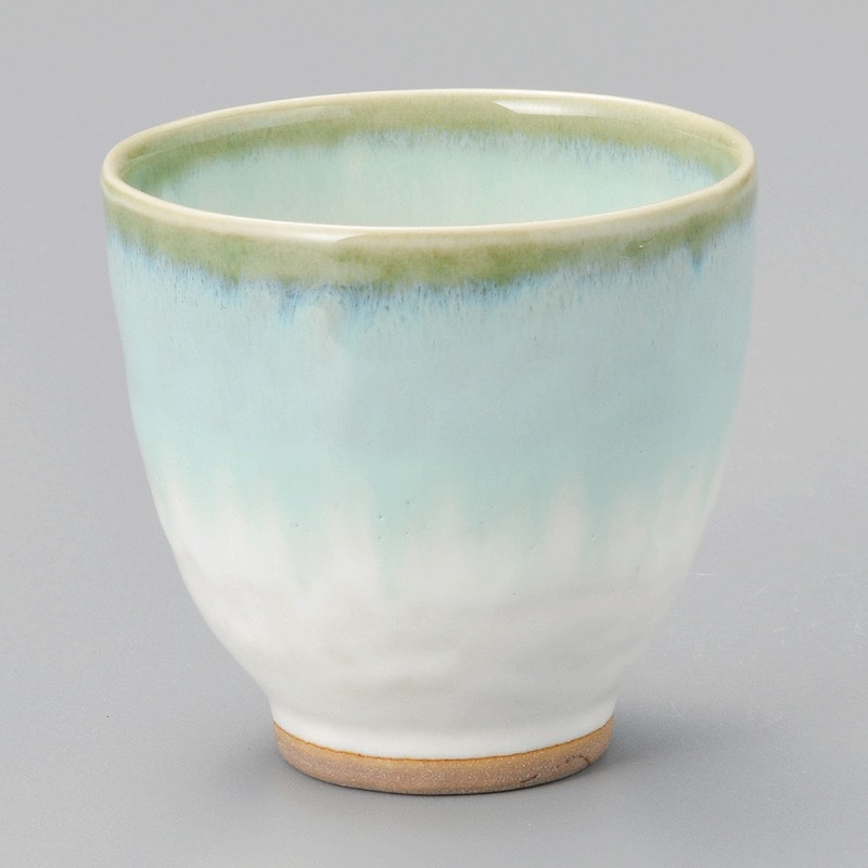 金正陶器 淡緑彩長湯呑 1個(ご注文単位1個)【直送品】