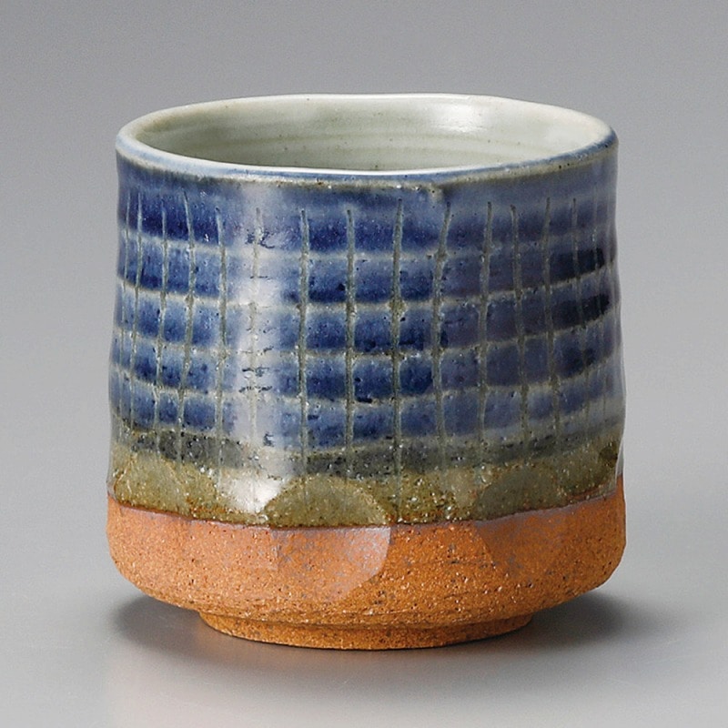 金正陶器 彫細十草駒型湯呑 1個(ご注文単位1個)【直送品】