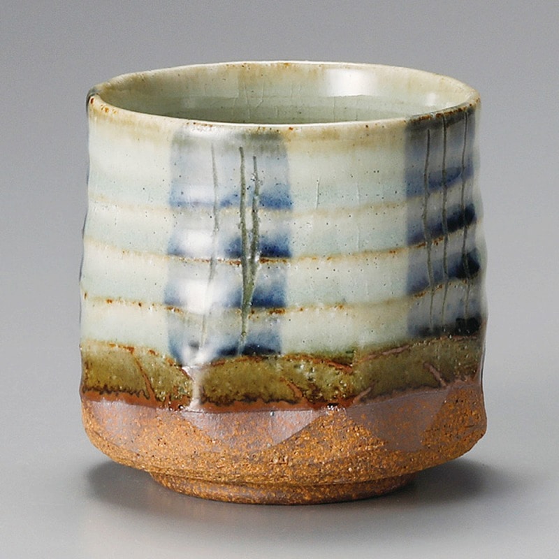 金正陶器 彫太十草駒型湯呑 1個(ご注文単位1個)【直送品】